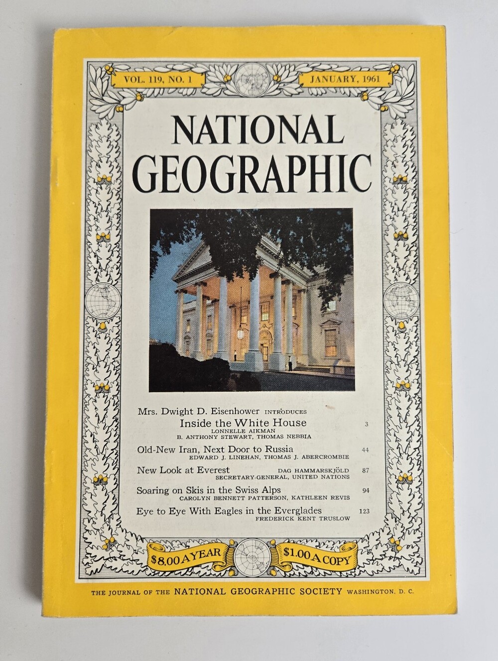 National Geographic Magazine January 1961 Vintage